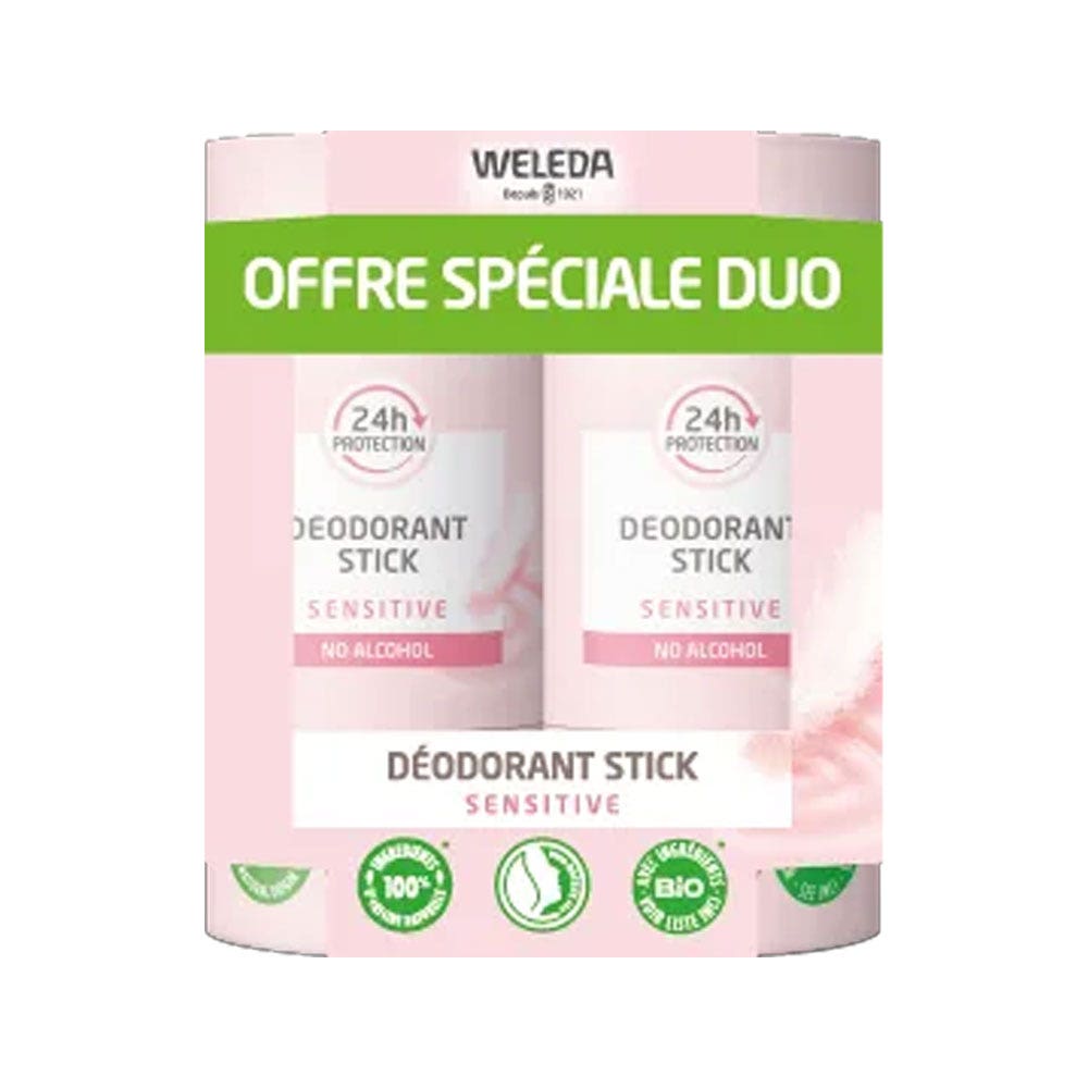 Weleda Deodorante Stick 24h Sensitive 2x50g