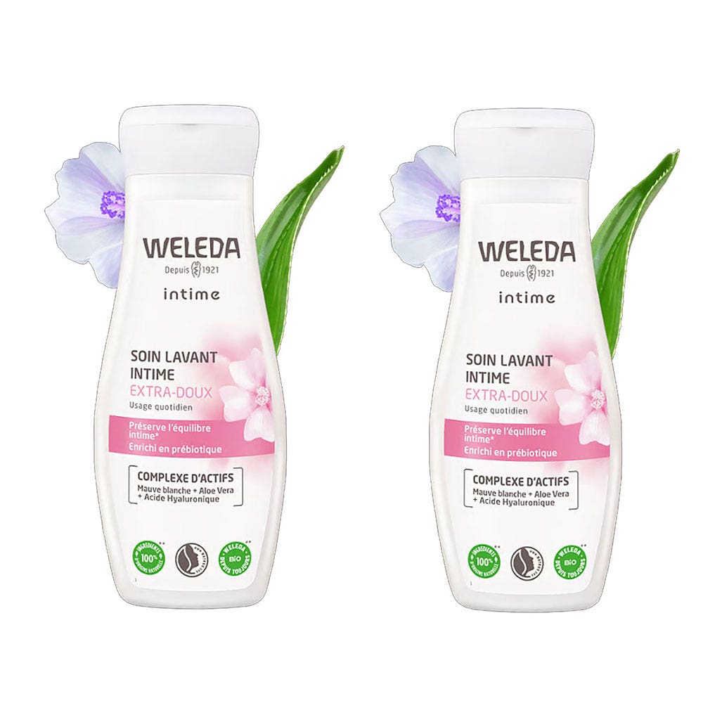 Weleda Igiene intima Trattamento intimo extra delicato per la pulizia delle parti intime 2x200ml