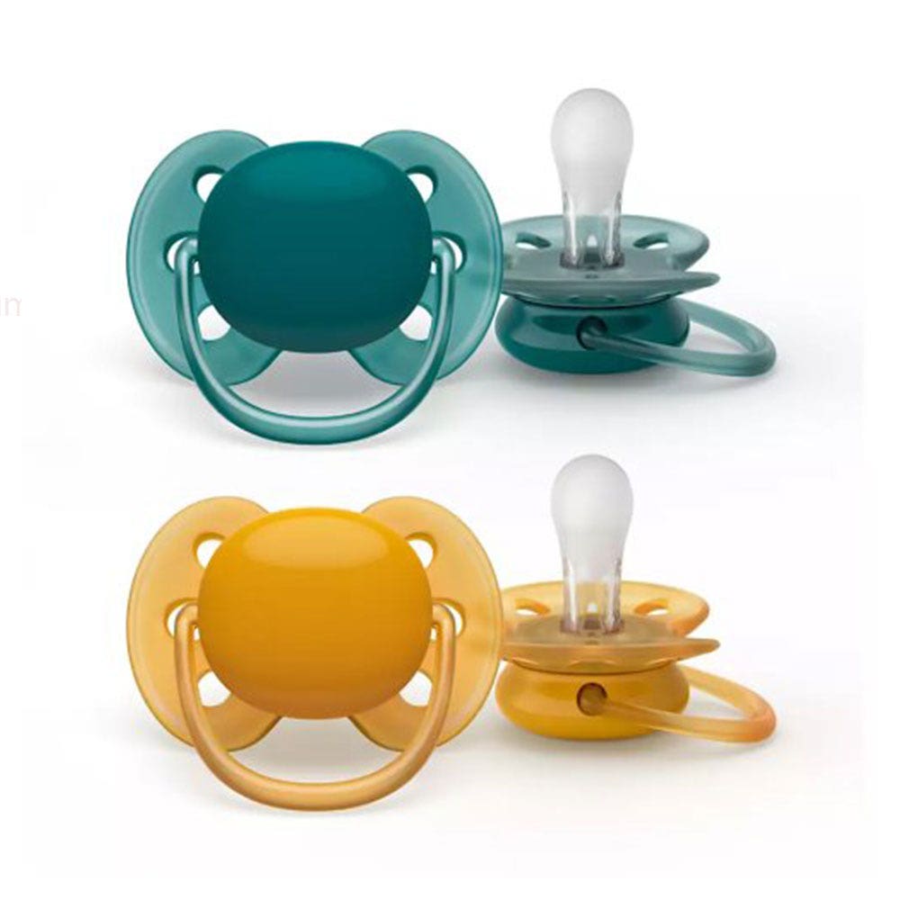 Avent Ultra Soft Succhietti ortodontici da 6 a 18 mesi Pelle molto sensibile x2