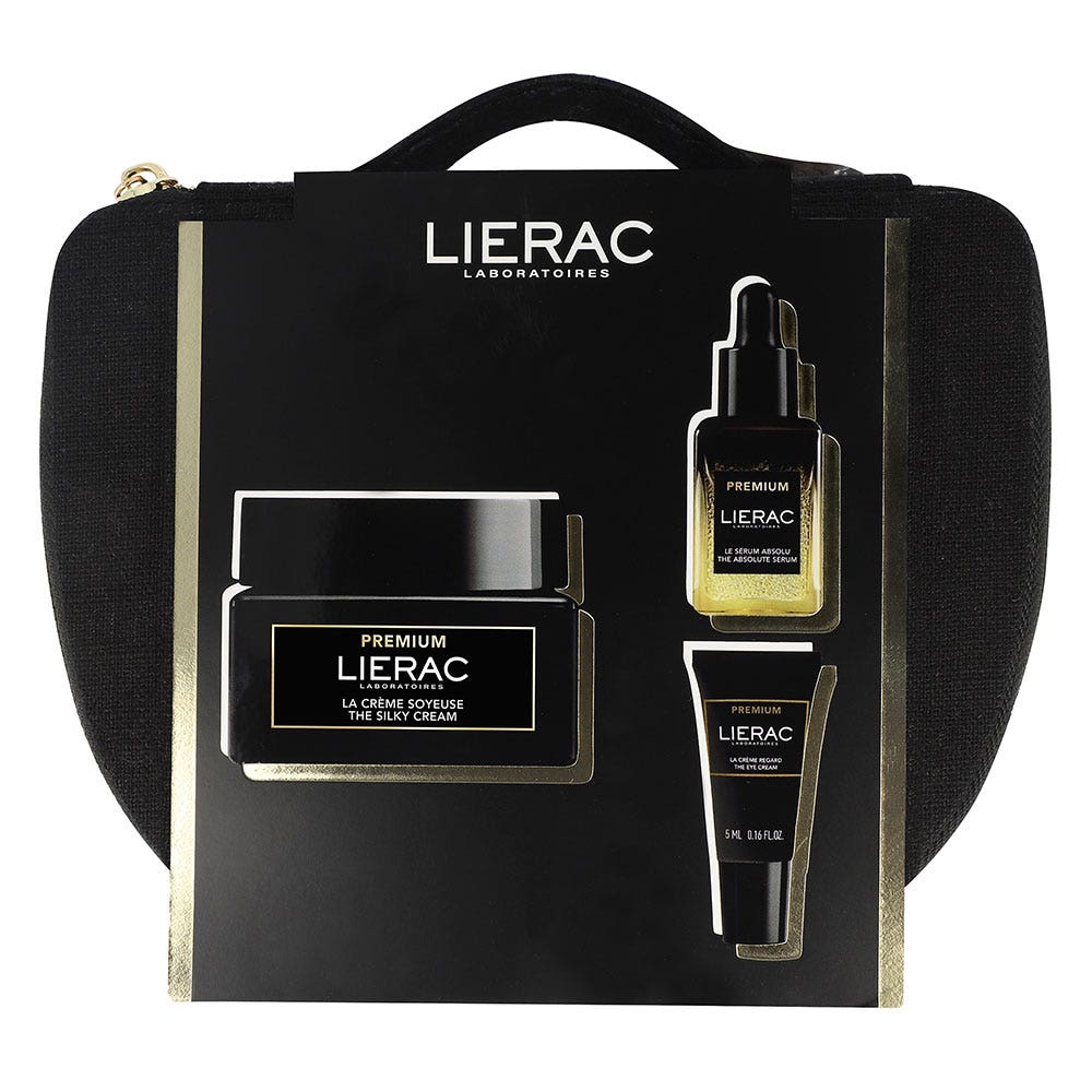 Lierac Premium Cofanetto Crema Setosa Anti-Età 50ml + Siero 13ml + Regard 5ml