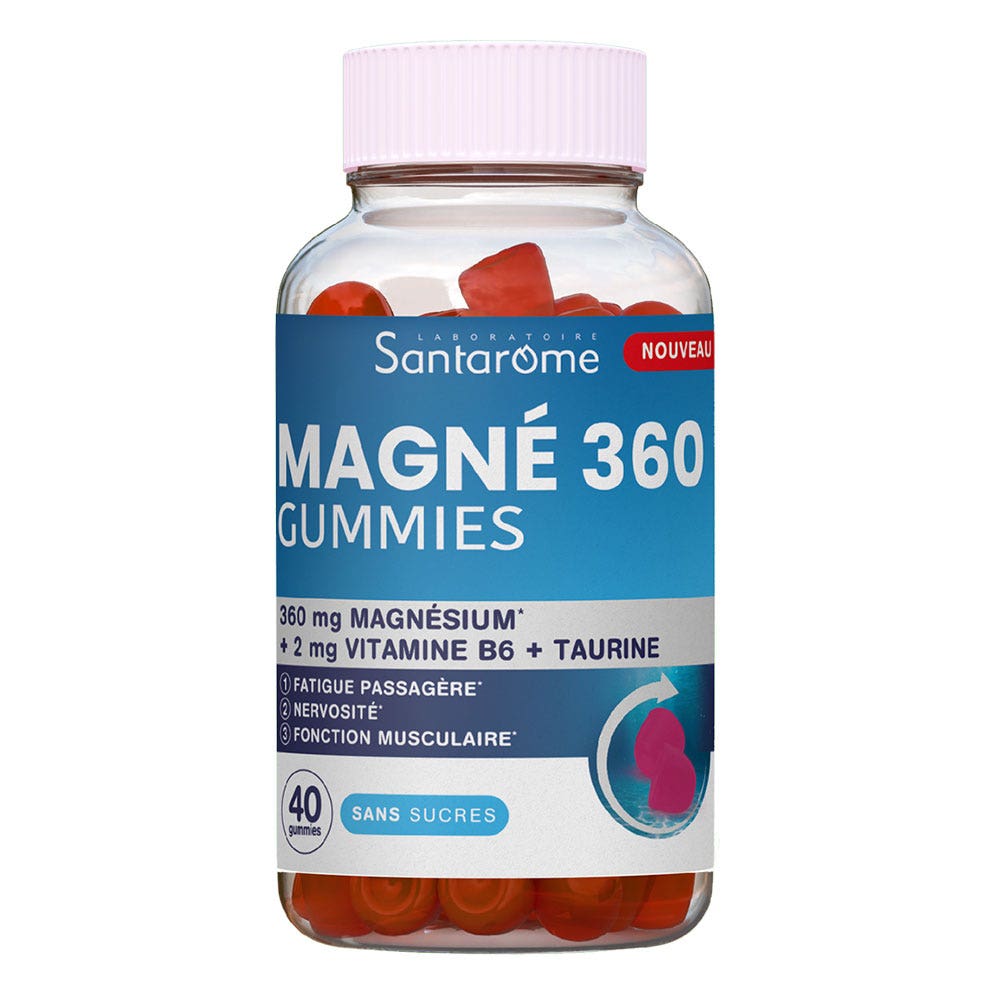 Santarome Magnésium 360 mg relax senza zuccheri 40 caramelle gommose