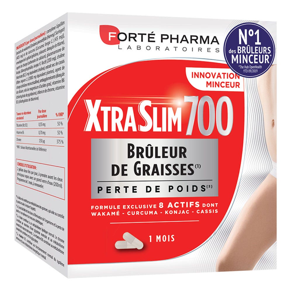 Forté Pharma XtraSlim Bruciagrassi Perdita di peso 8 principi attivi 120 compresse