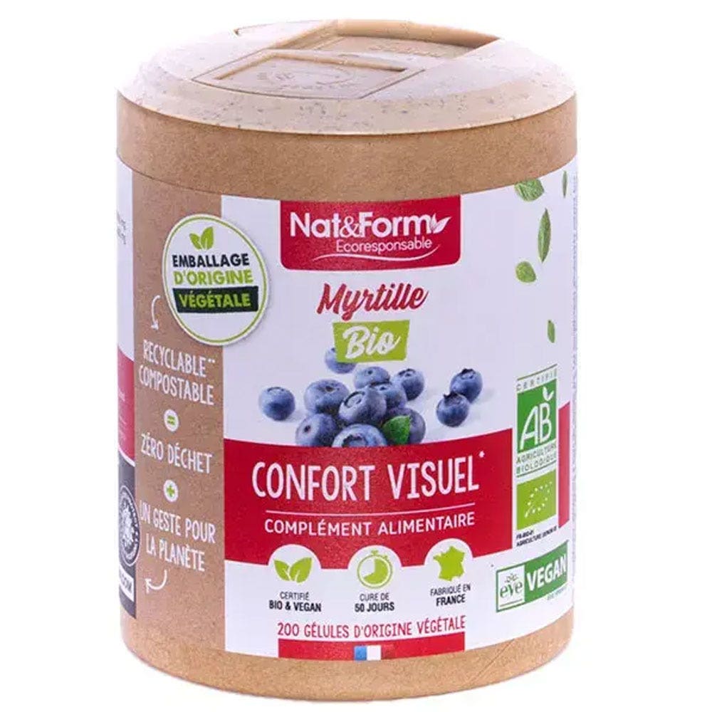 Nat&Form Mirtillo Bio Comfort visivo 200 capsule