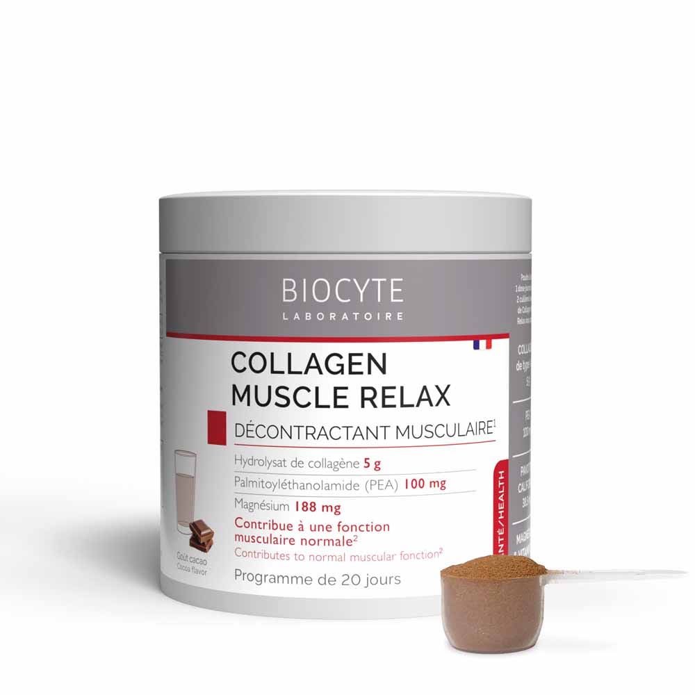 Biocyte Salute Rilassatore muscolare di Collagena Gusto del cacao 290g