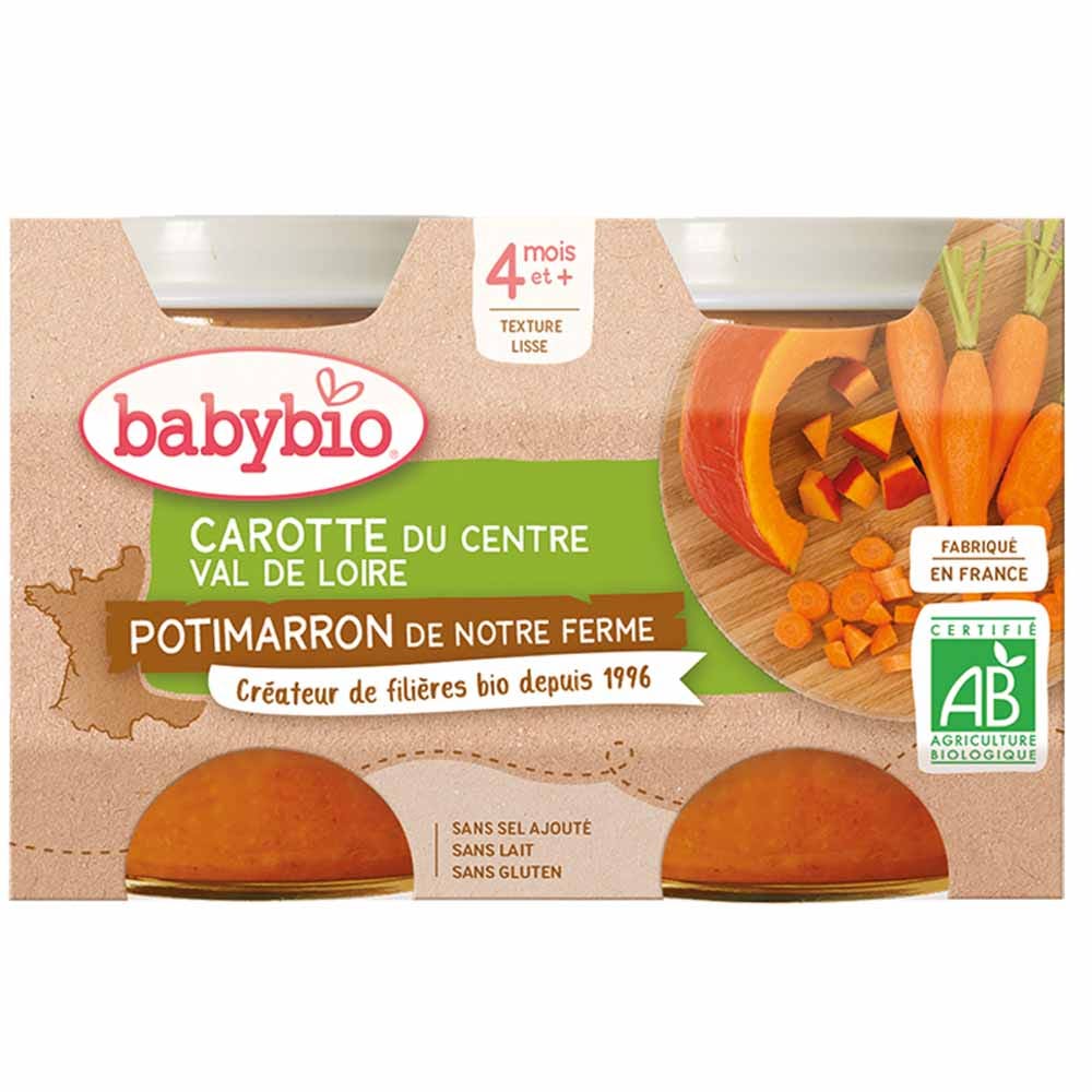 Babybio Verdura Piccoli vasi da 4 mesi 2x130g