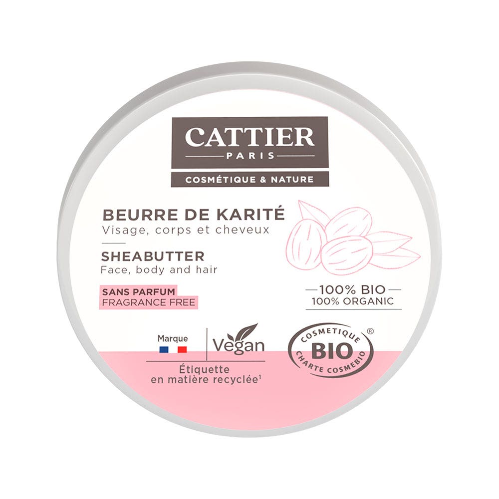 Cattier Burro di karité Viso, Corpo e Capelli Bio 100g