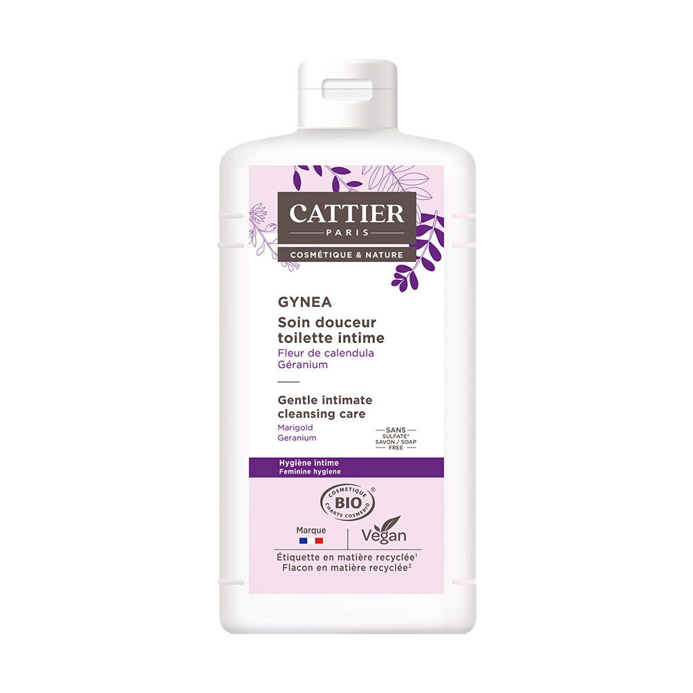 Cattier Gynea Trattamento delicato igiene intima Bio Fiori di calendula e Geranio 200ml