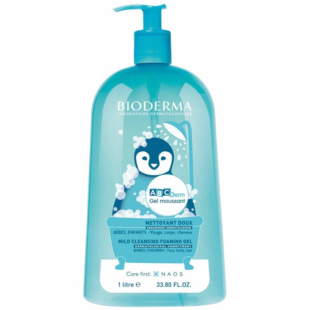 Bioderma Abcderm Gel Detergente Schiumogeno Delicato Neonato e Bambino 1L