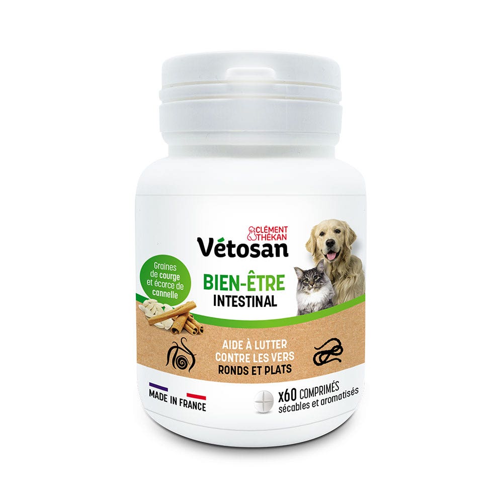 Clement-Thekan Vétosan Anti-vermi Cane e Gatto 60 compresse