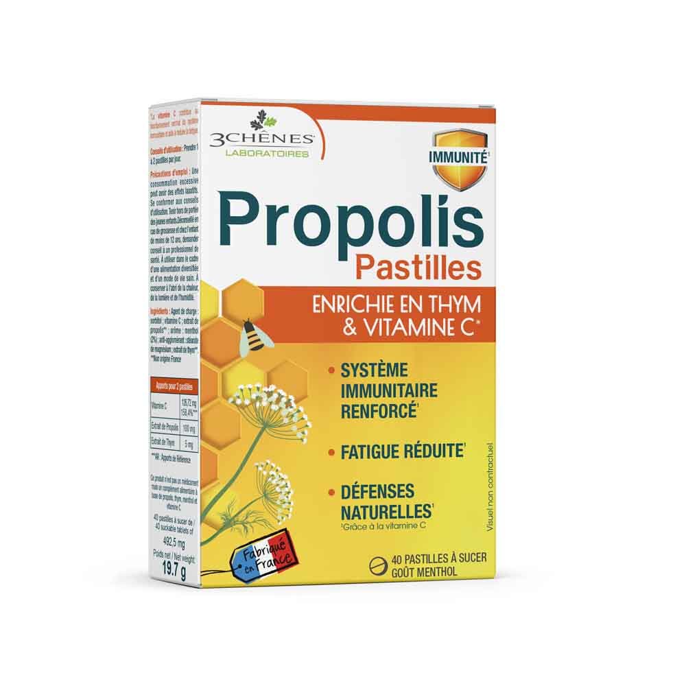 3 Chênes Pastiglie lenitive Propolis x40