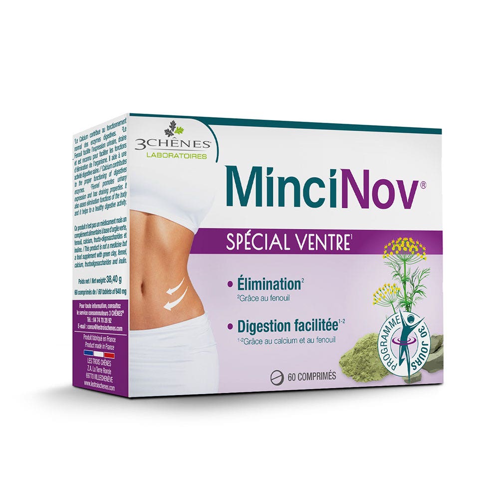3 Chênes Mincinov Ventr'activ 60 Compresse