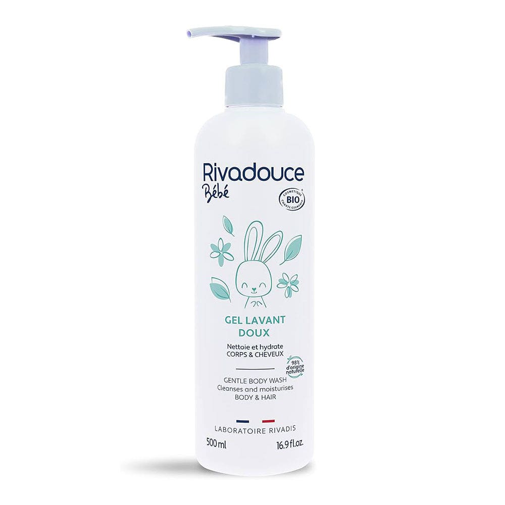 Rivadouce Bebè Gel detergente delicato Bio Corpo e Capelli 500ml