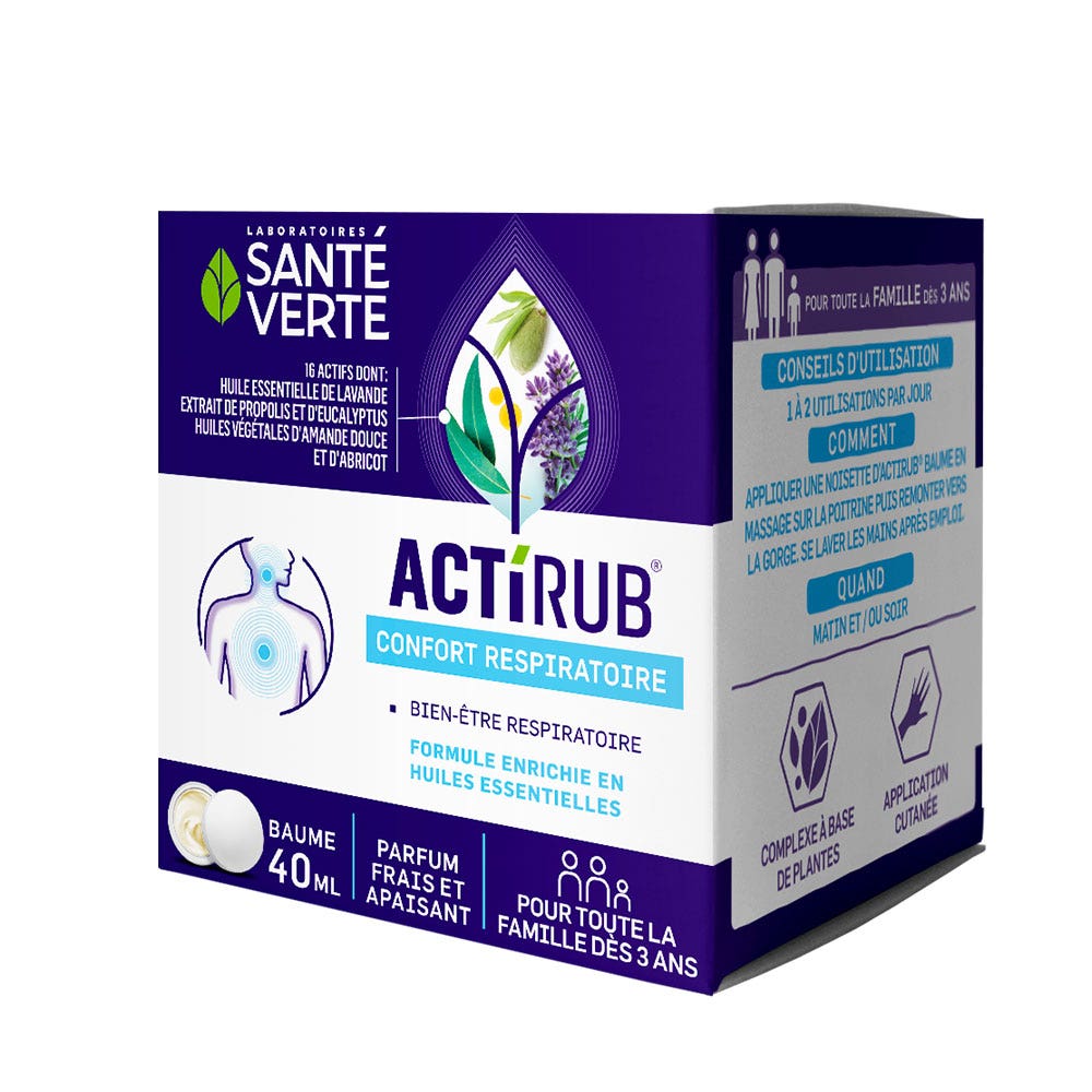Sante Verte ActiRub Balsamo pettorale bambino a partire dai 3 anni 40 ml