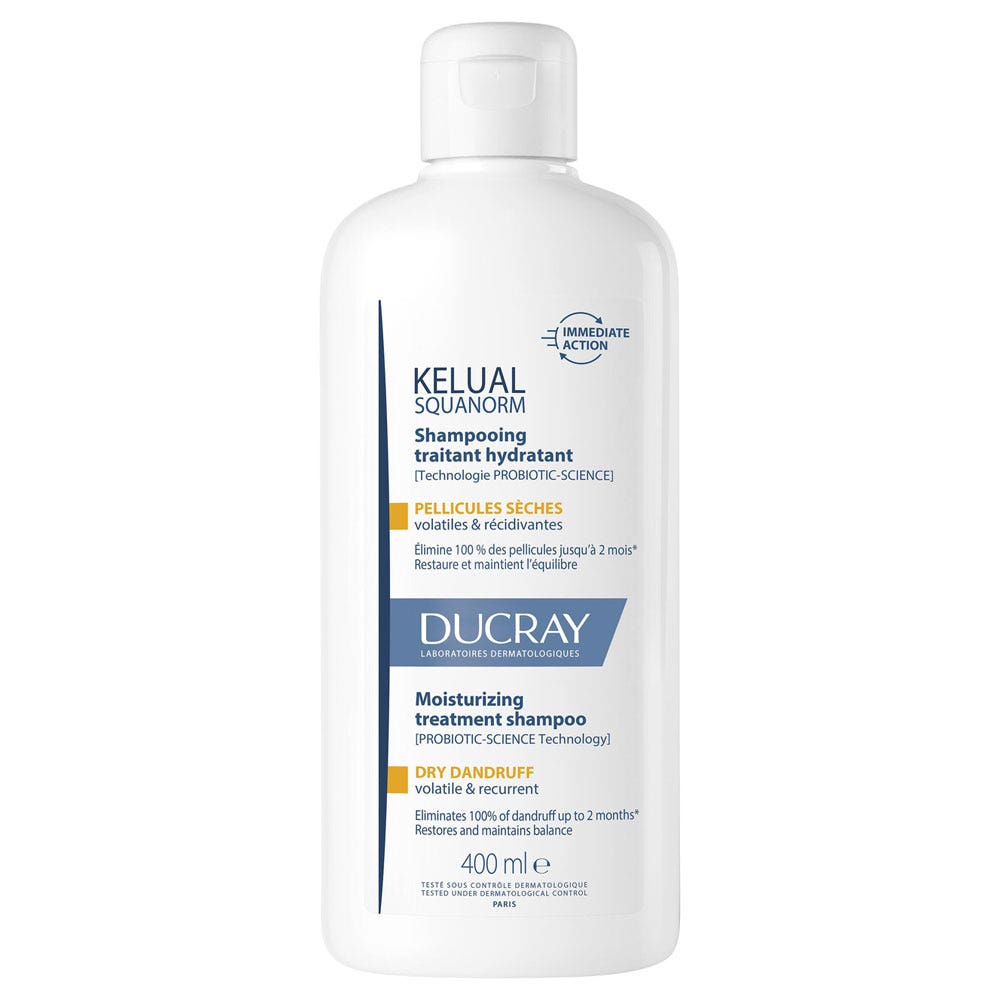 Ducray Kelual Squanorm Shampoo per il trattamento della forfora secca 400 ml
