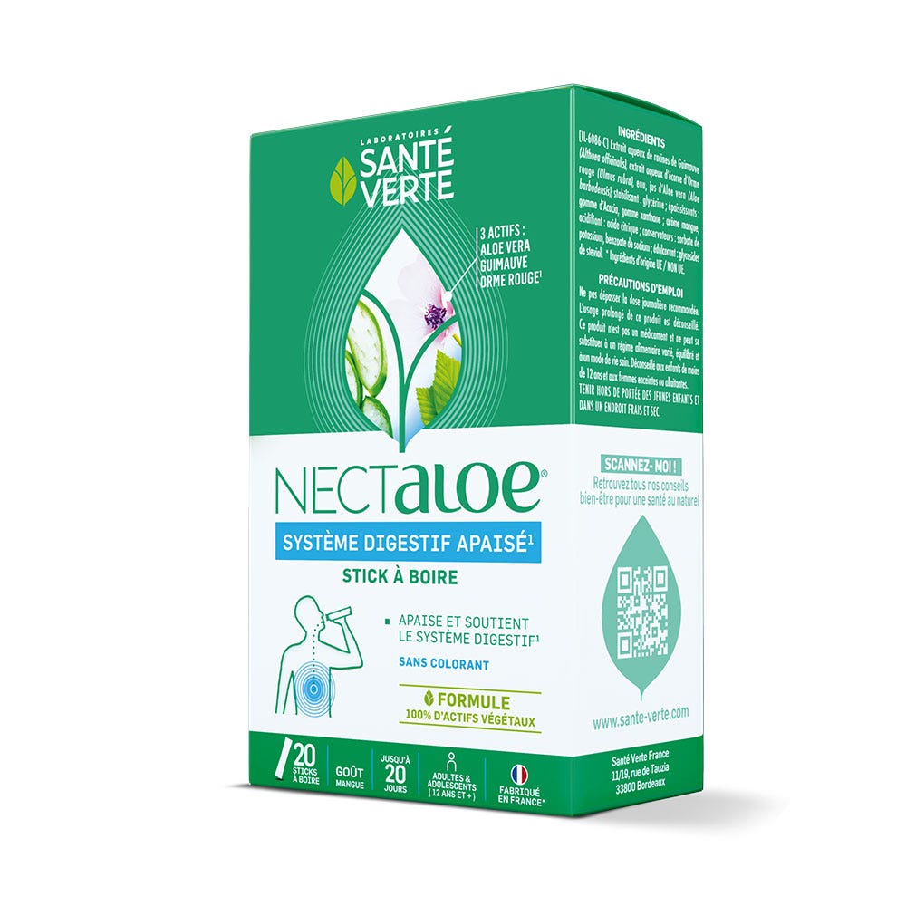 Sante Verte Nectaloe Sticks da bere 20 unità
