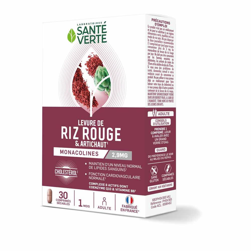 Sante Verte Lievito di riso rosso e carciofo 30 compresse