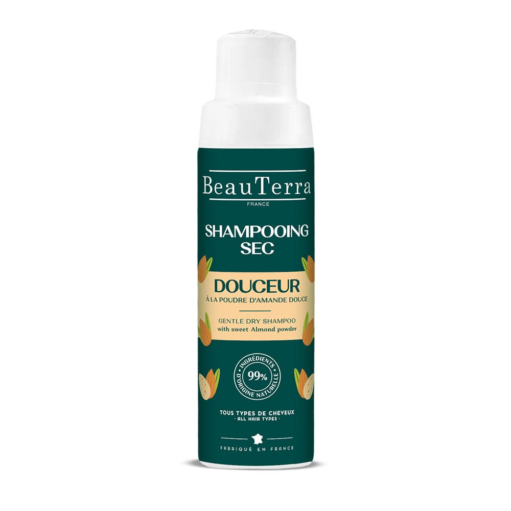 Beauterra Shampoo secco delicato con polvere di Mandorla dolce Pour tous les types de capelles 50g