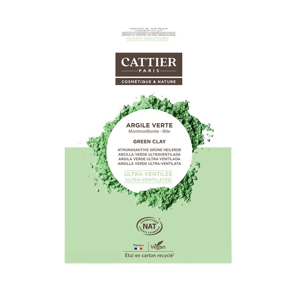 Cattier Argilla Verde organica ultra ventilata 250g