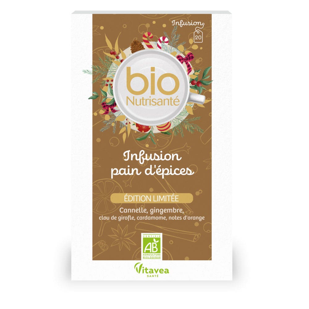 Vitavea Santé BioNutrisanté Infuso di pan di zenzero Bio 20 bustine