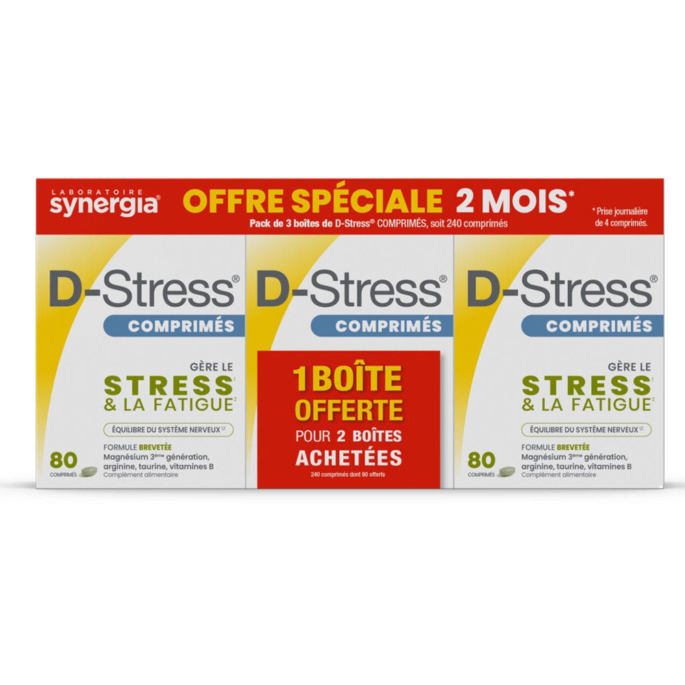 Synergia De-stress Stress e fatica 3x80 compresse