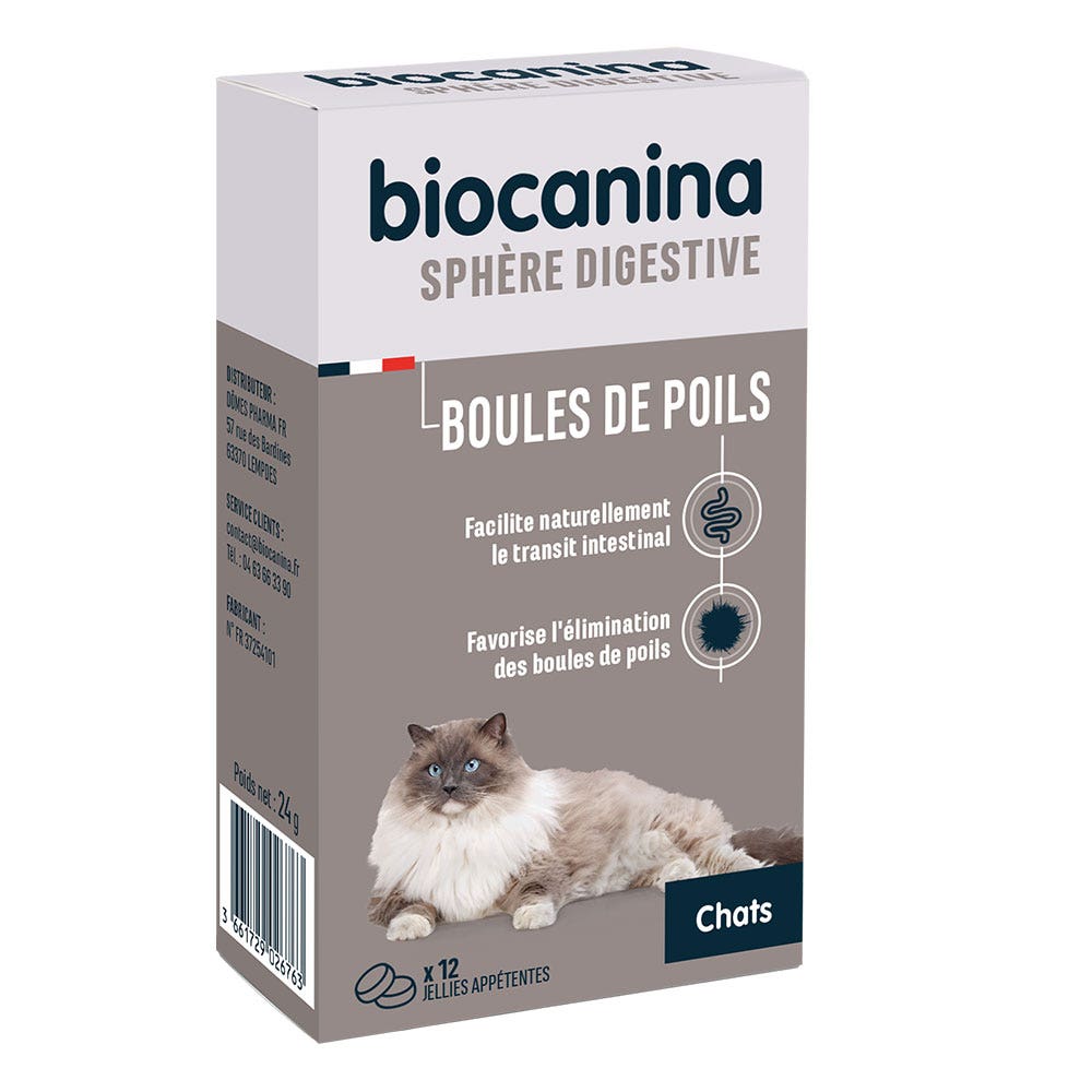 Biocanina Gastroenterologia Palle di pelo 12 Gelatine 24g