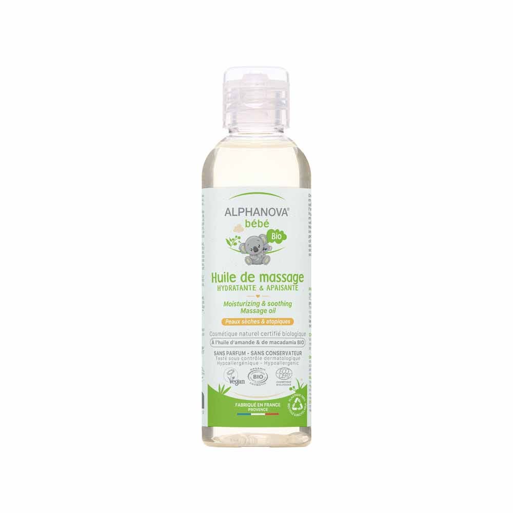 Alphanova Bébé Olio per massaggi Bebe Bio 100% naturale 100ml