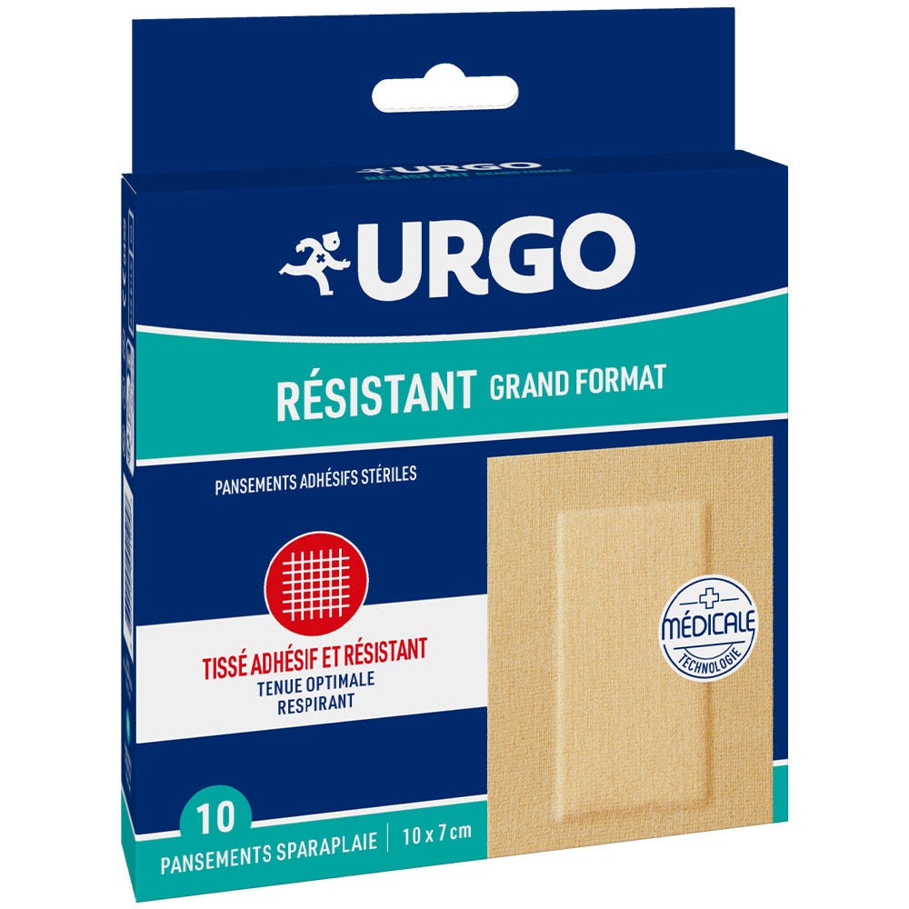 Urgo Medicazioni resistenti di grandi dimensioni 10x7cm x10