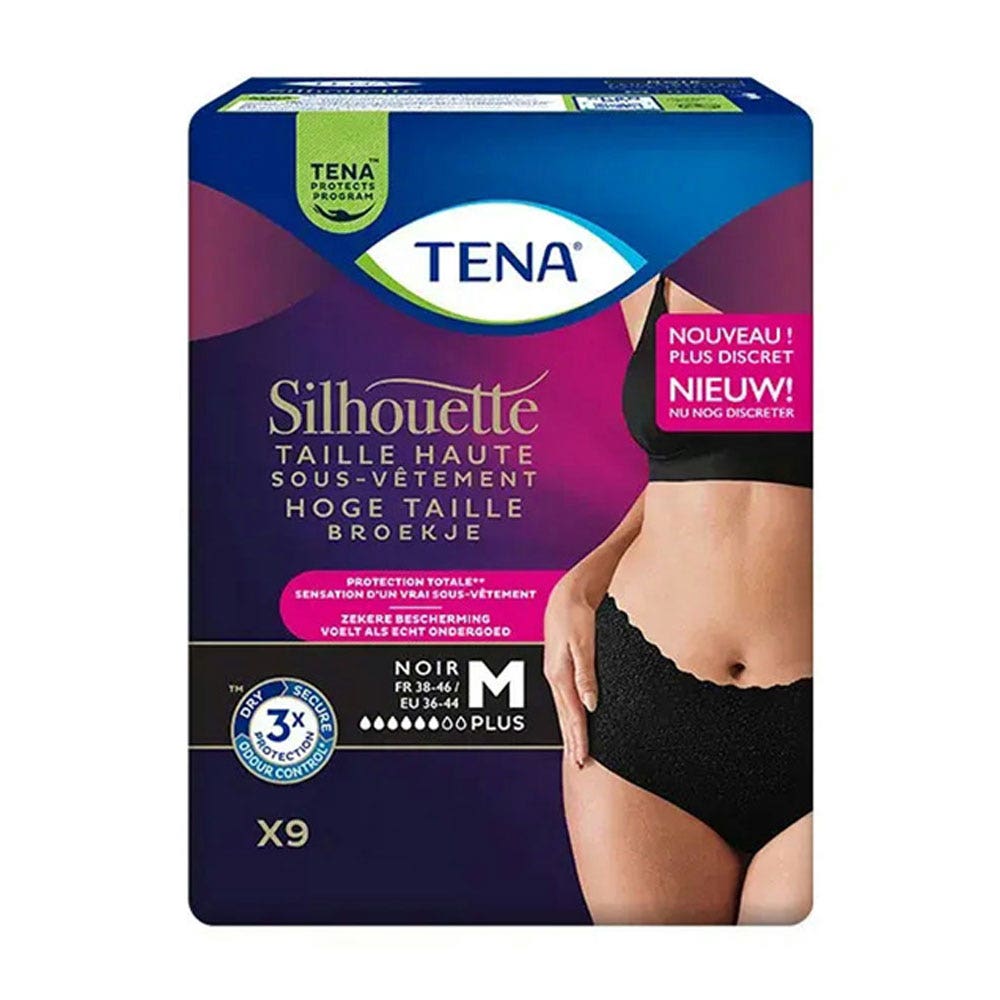 Tena Silhouette Protection urinaire Sous-vêtement Femme Taille Haute Plus