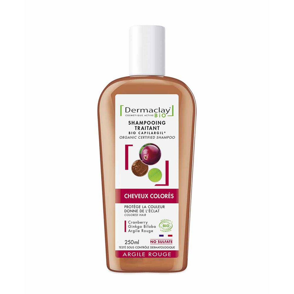 Dermaclay Shampoo trattante Bio Capelli color argilla rossa 250ml