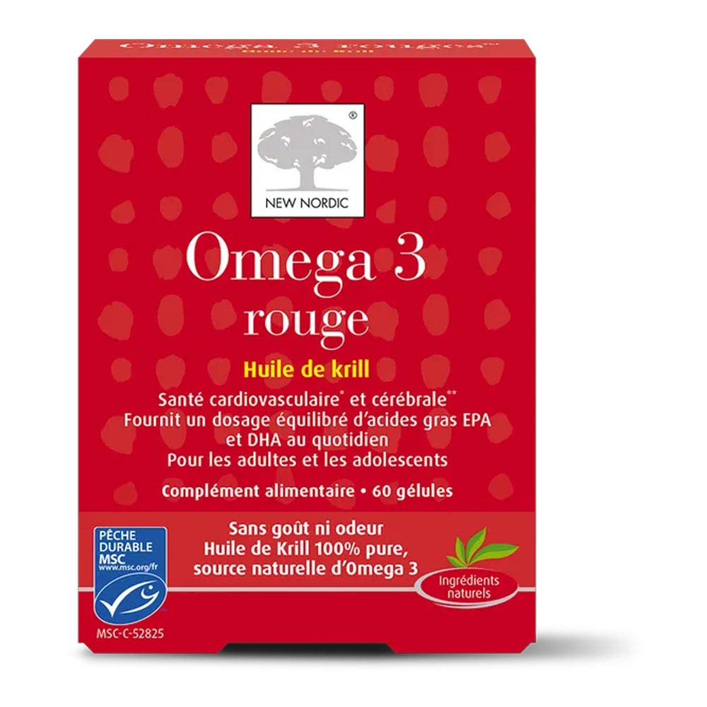 New Nordic Oméga 3 Rouge 60 gélules
