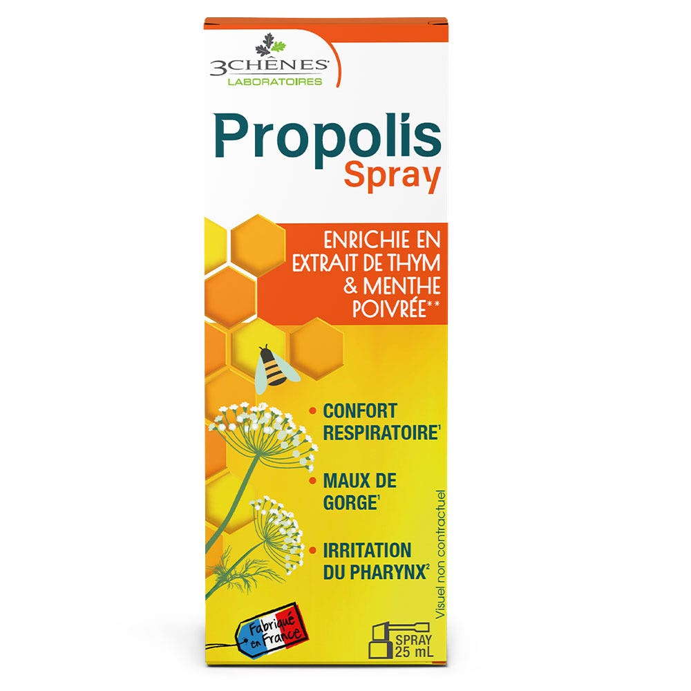 3 Chênes Propolis Spray per la gola 25ml