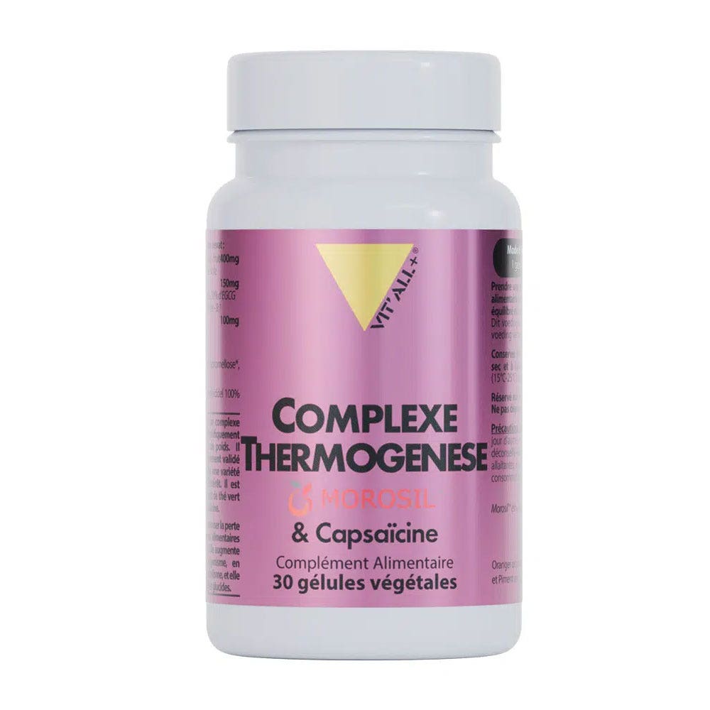 Vit'All+ Complesso termogenico con Morosil™ e Capsaicina 30 capsule vegetali