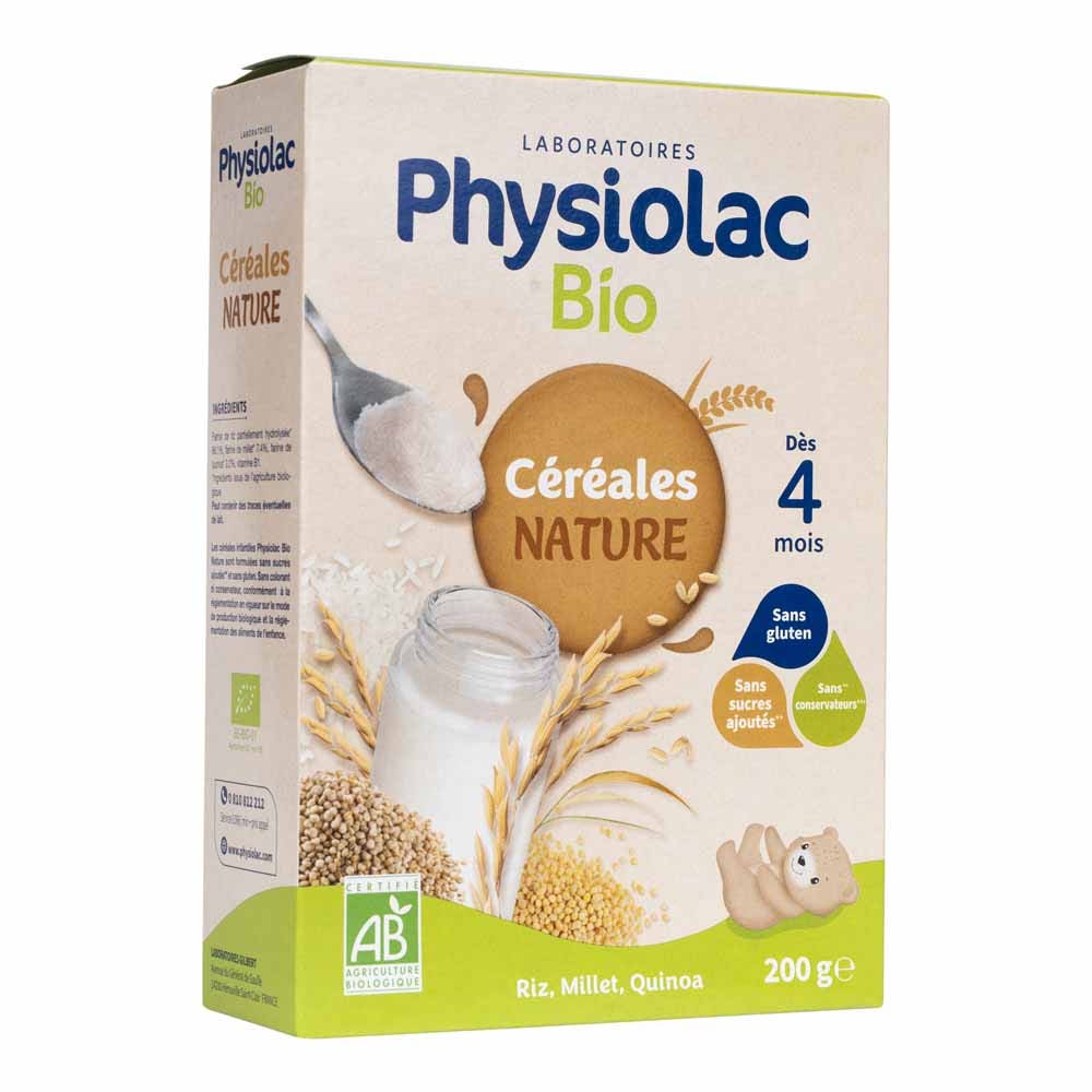 Physiolac Cereali riso, miglio e quinoa dai 4 mesi 200g