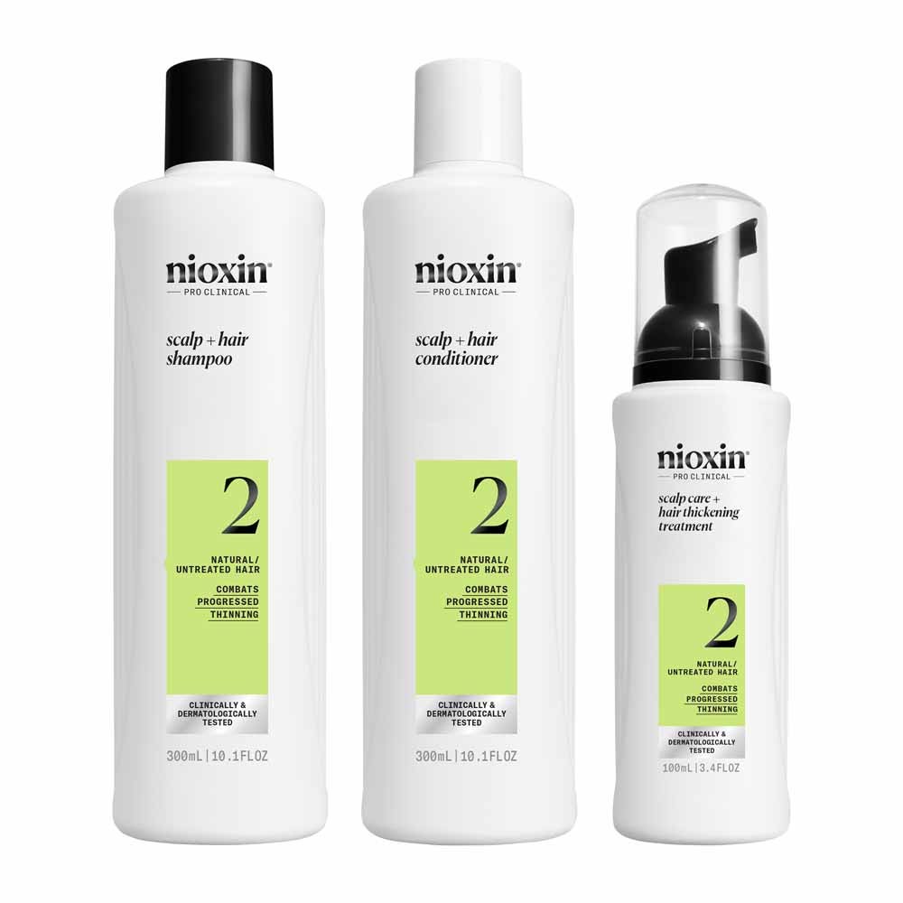 Nioxin System 2 Capelli naturali e Kit perdita avanzata 700ml