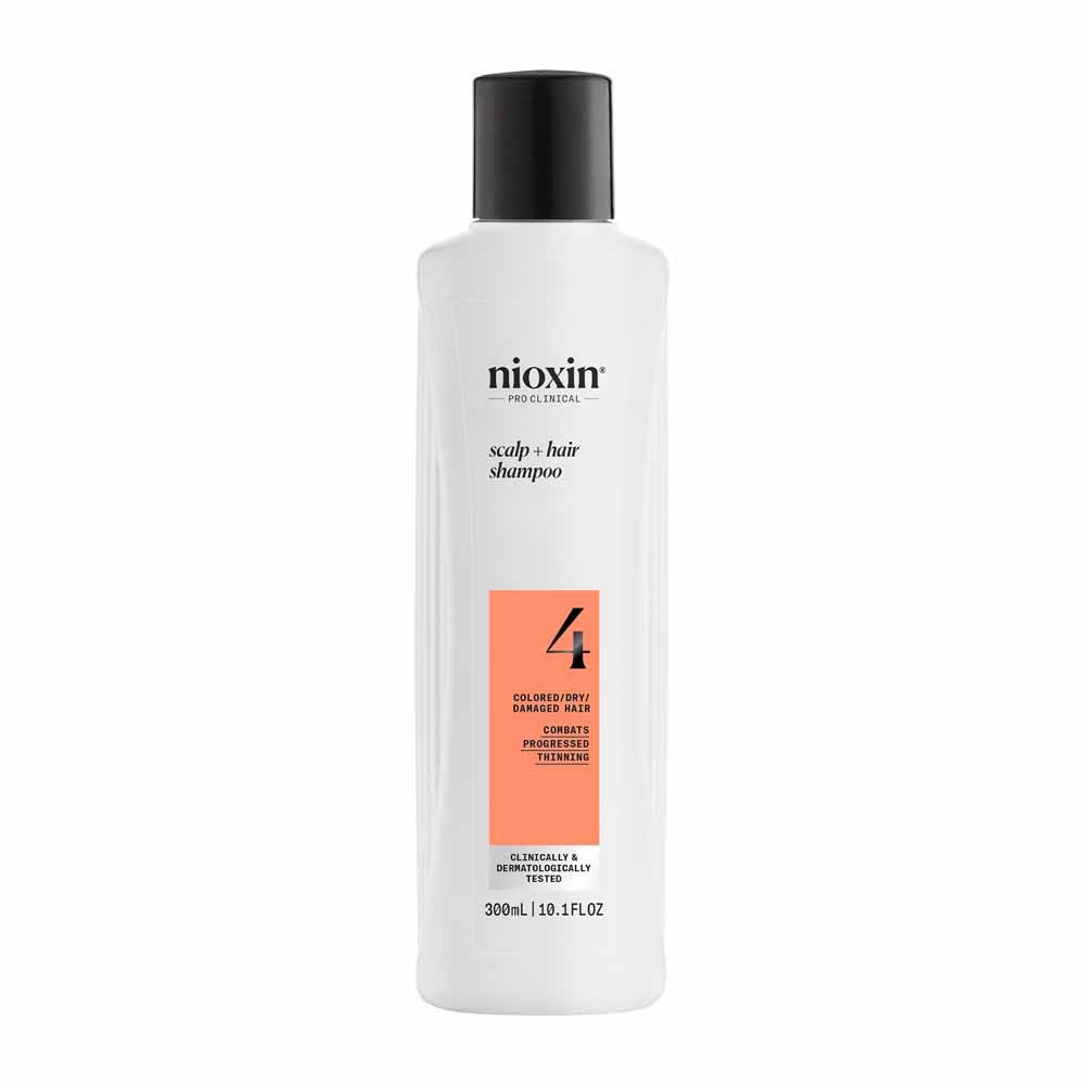 Nioxin System 4 Shampoo per Capelli Colorati/Secchi/Danneggiati e Perdita Avanzata 300 ml