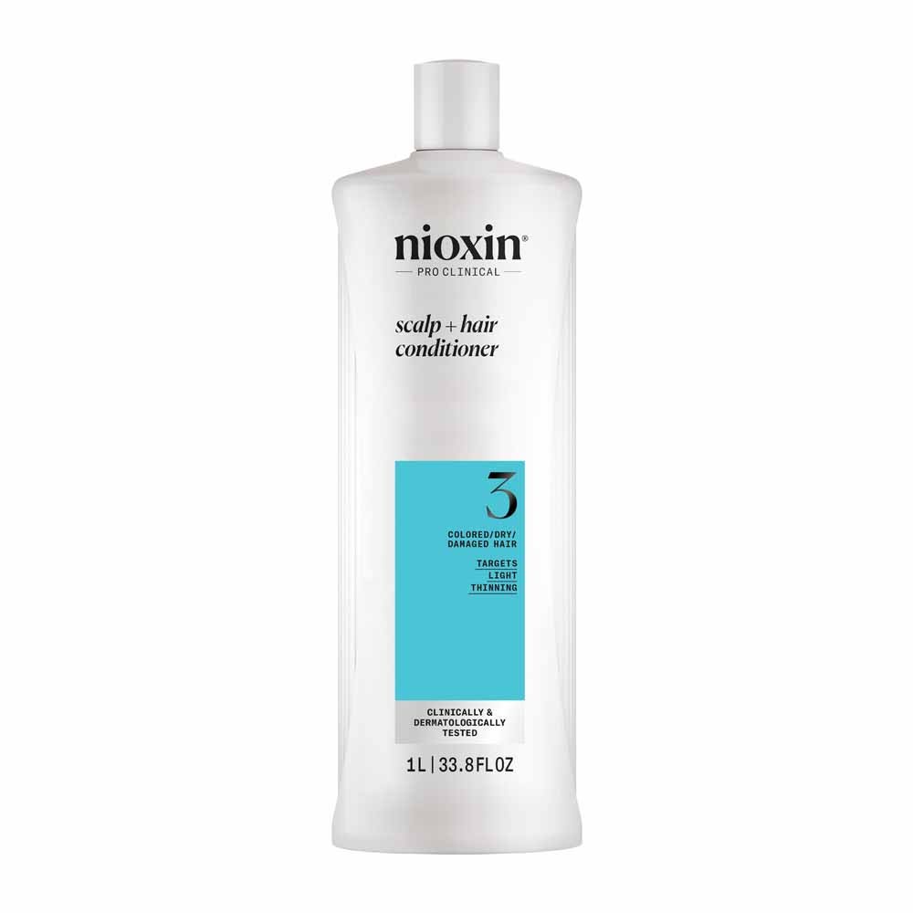Nioxin Balsamo System 3 per Capelli Colorati/Secchi/Danneggiati e con Perdita Moderata 1L
