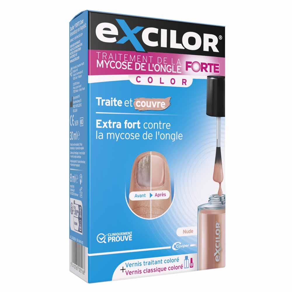 Excilor Trattamento per micosi dell'unghia Forte Colorazione Nude 30 ml