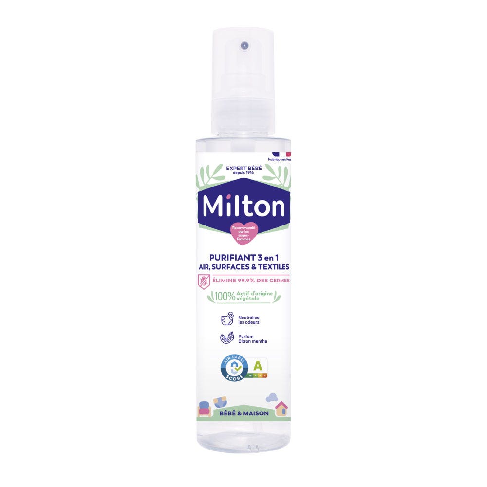 Milton Purificatore d'aria, superfici e tessuti 3in1 neonato e casa 200 ml