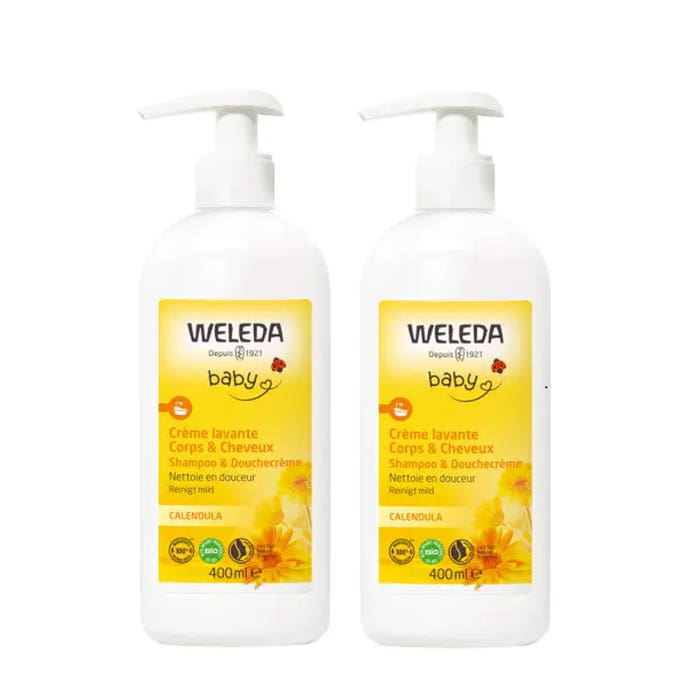 Weleda Baby Calendula Bagnoschiuma E Shampoo 400ml - Delicato Per Neonati Con Estratto Di Calendula Bio - Foto 10