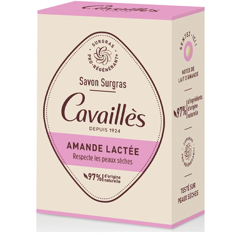 Cavaillès Surgras Pro-rigenerante Sapone di Mandorla al Latte 100g