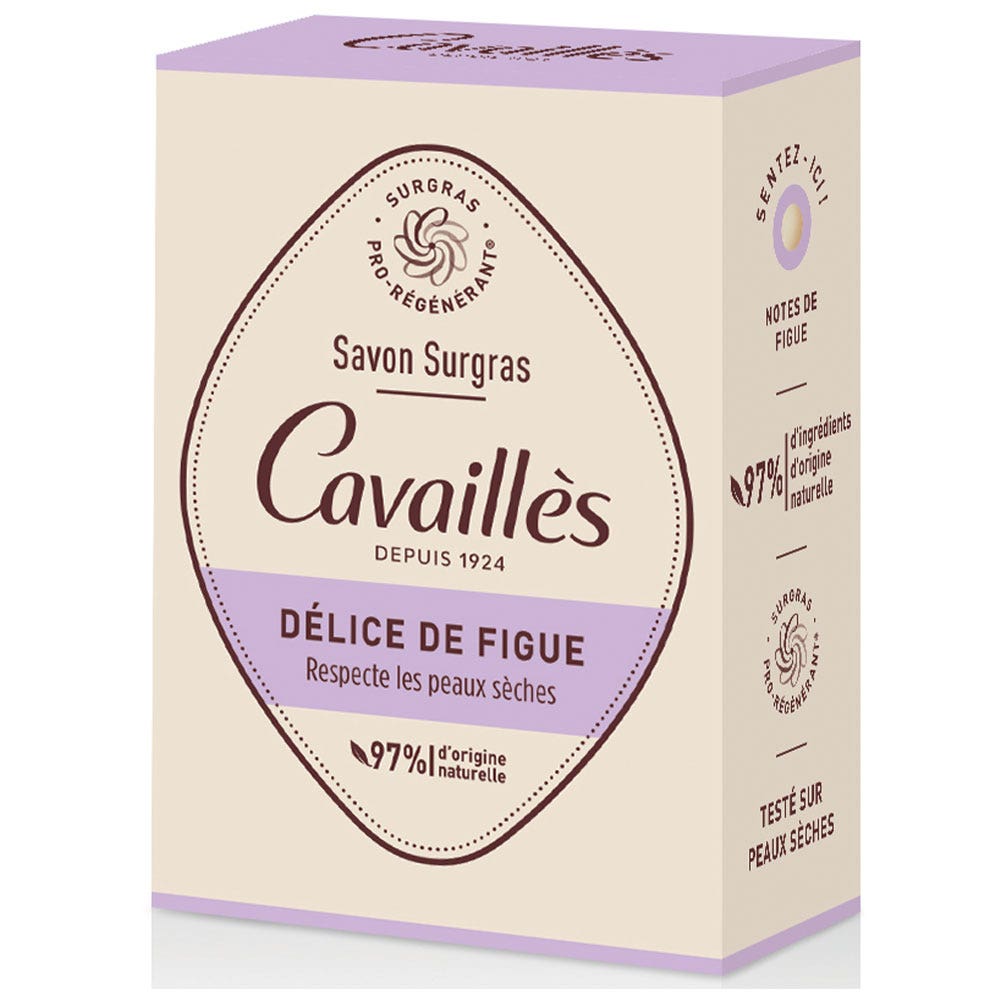 Cavaillès Surgras Pro-rigenerante Sapone Delizia di fico 100g