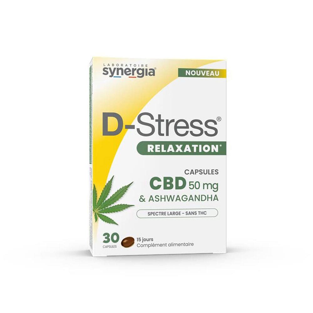 Synergia CBD rilassante D-Stress 30 capsule