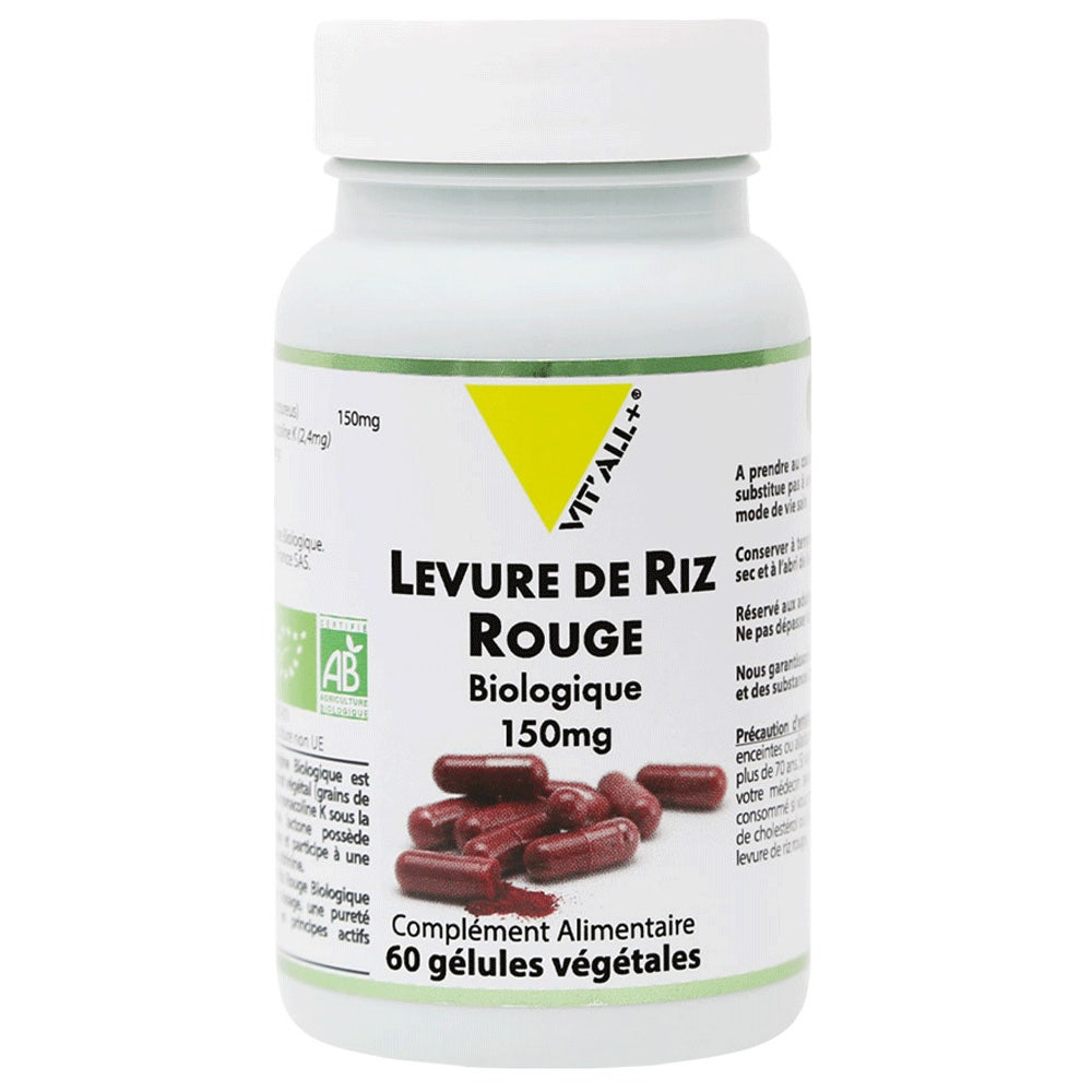 Vit'All+ Lievito di riso rosso biologico 60 capsule