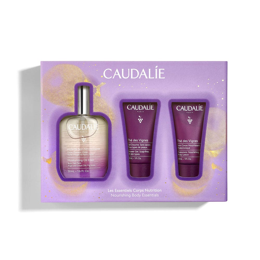 Caudalie Oil Elixir Cofanetto di oli per il trattamento della pelle levigante e luminoso 50ml