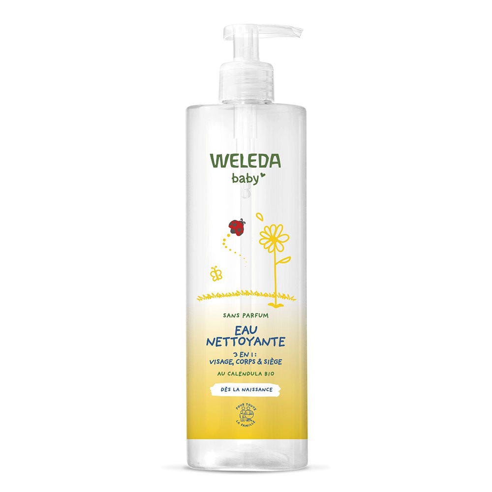 Weleda Neonato e Bambino Acqua detergente 3in1 viso, corpo e sedile 400 ml