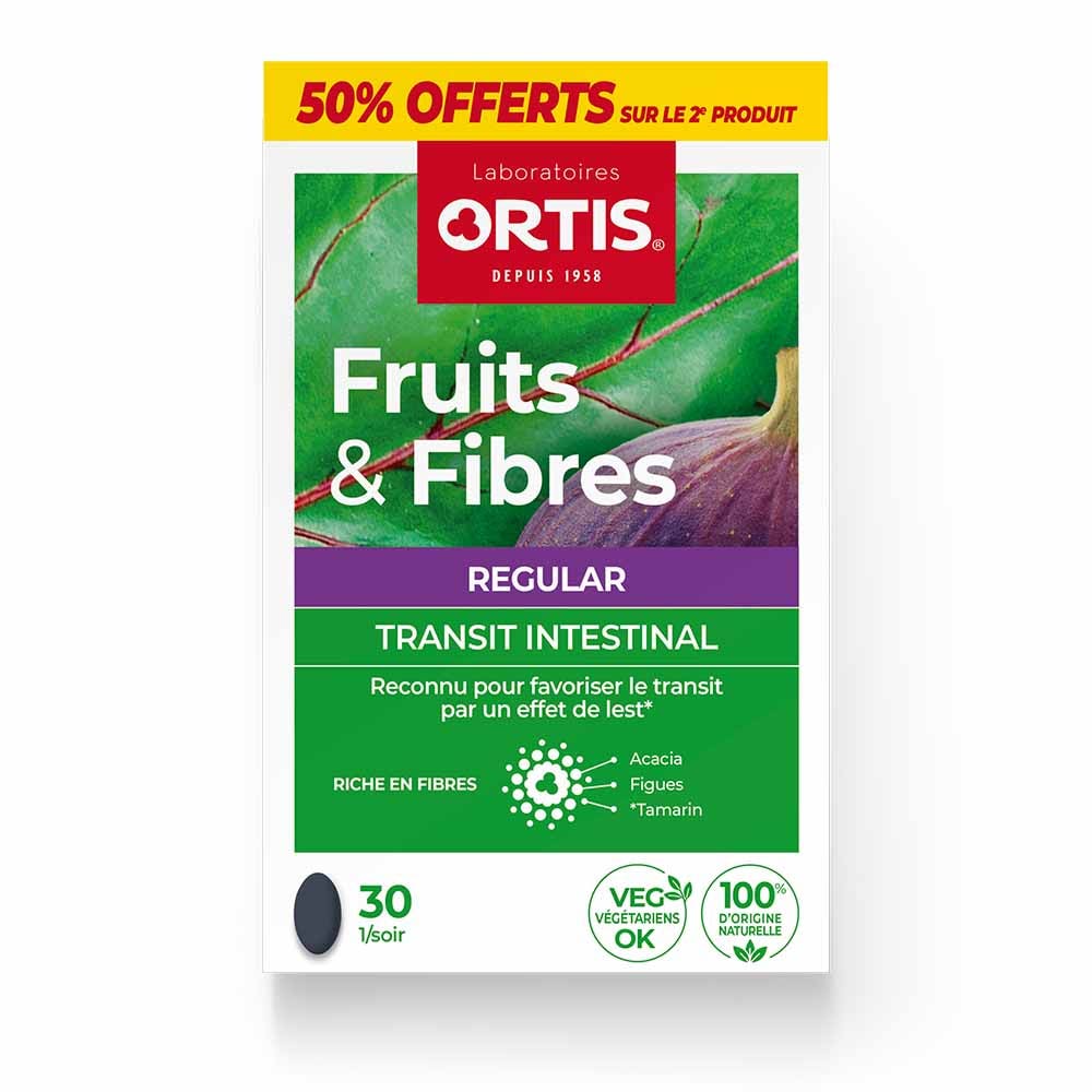 Ortis Frutta e fibre Regolare 2x30 compresse