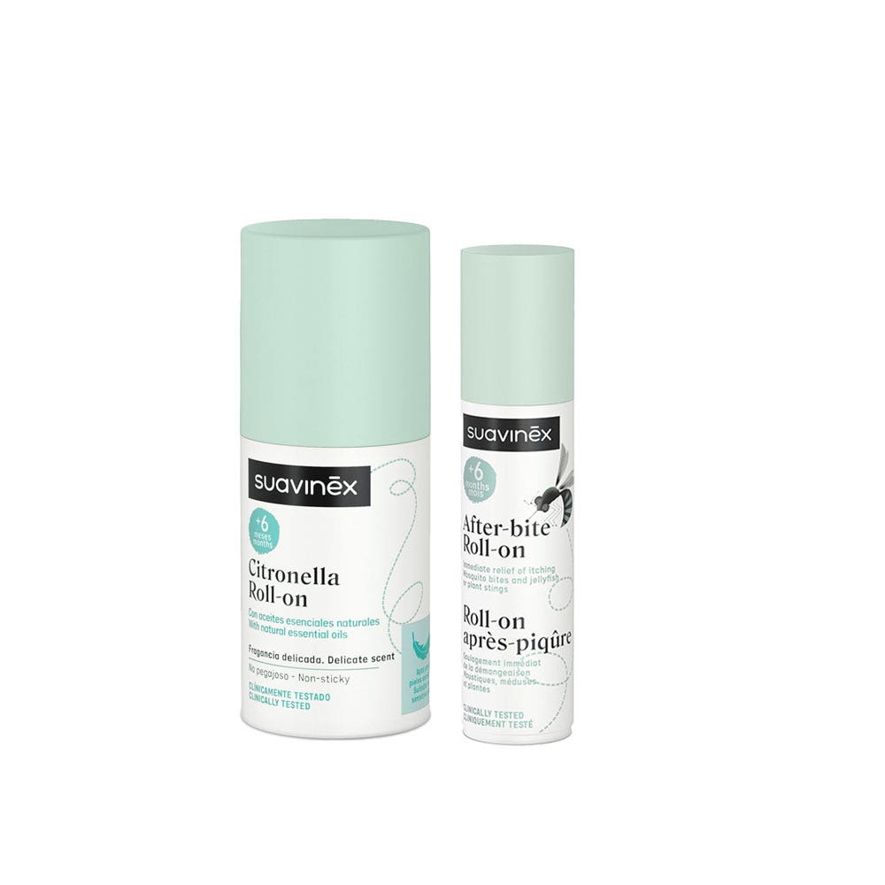 Suavinex Repellente per zanzare Set di roll-on 75ml