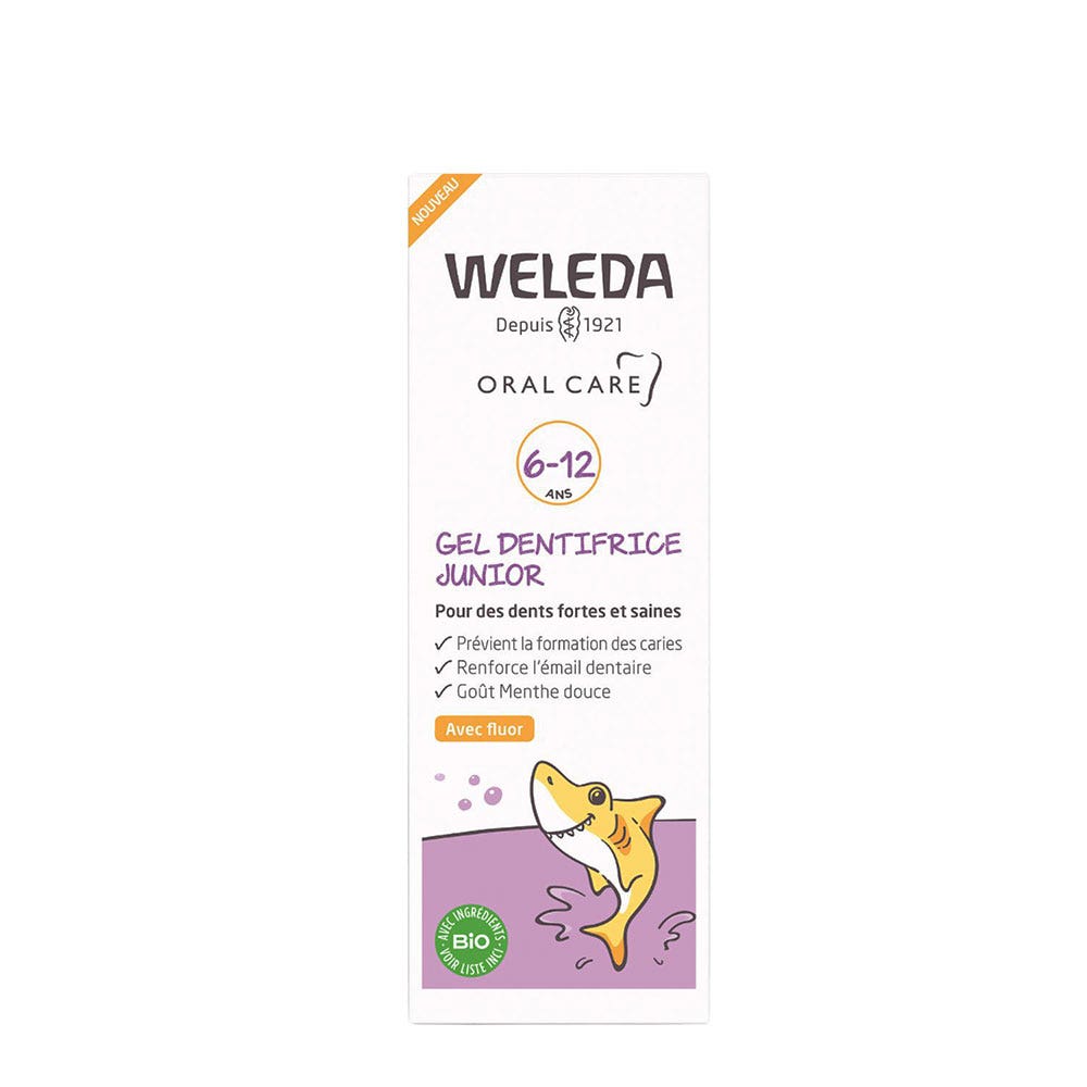 Weleda Gel dentifricio junior 6-12 anni con fluoro 50 ml