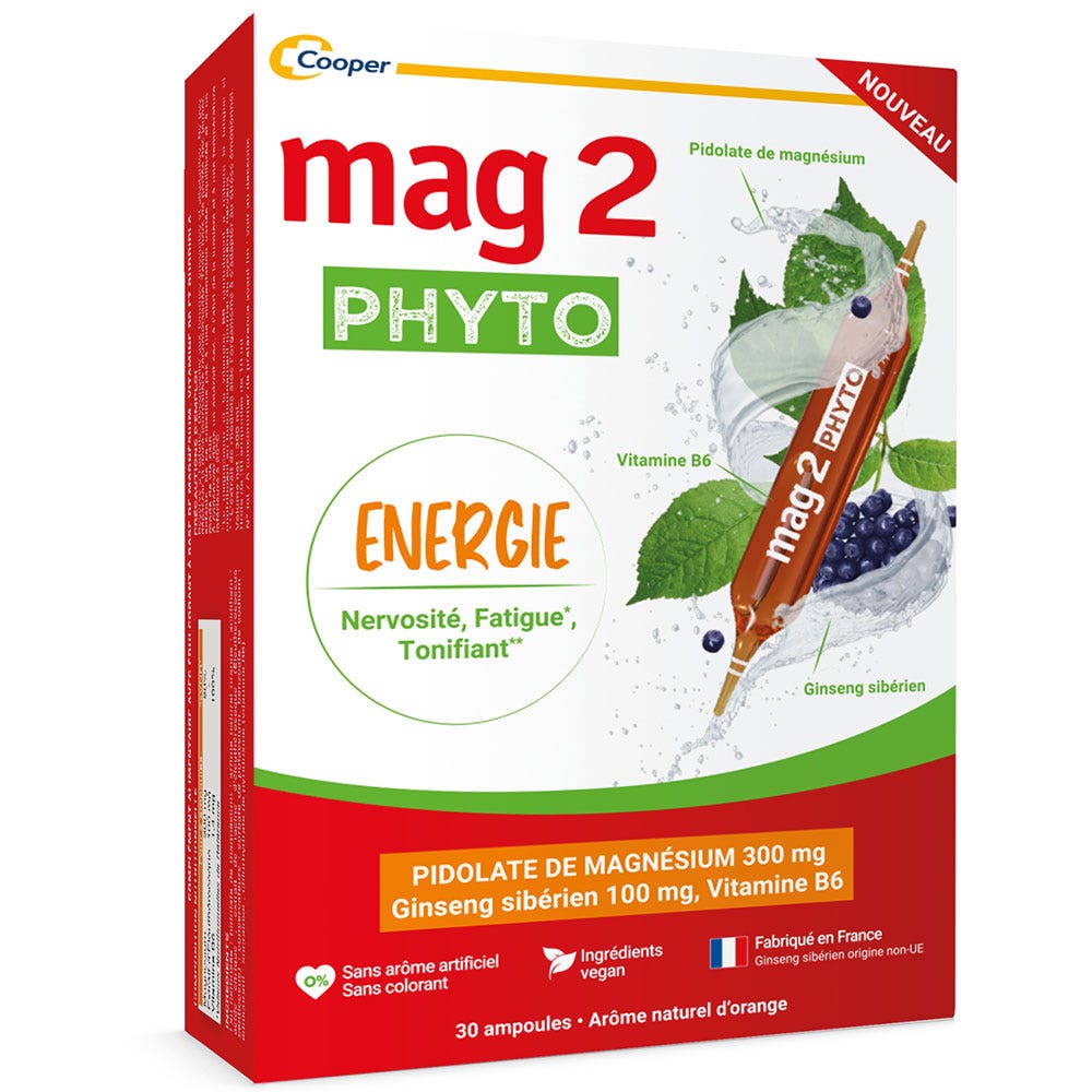 Mag 2 Phyto Energie tonico per nervosismo e stanchezza 30 fiale