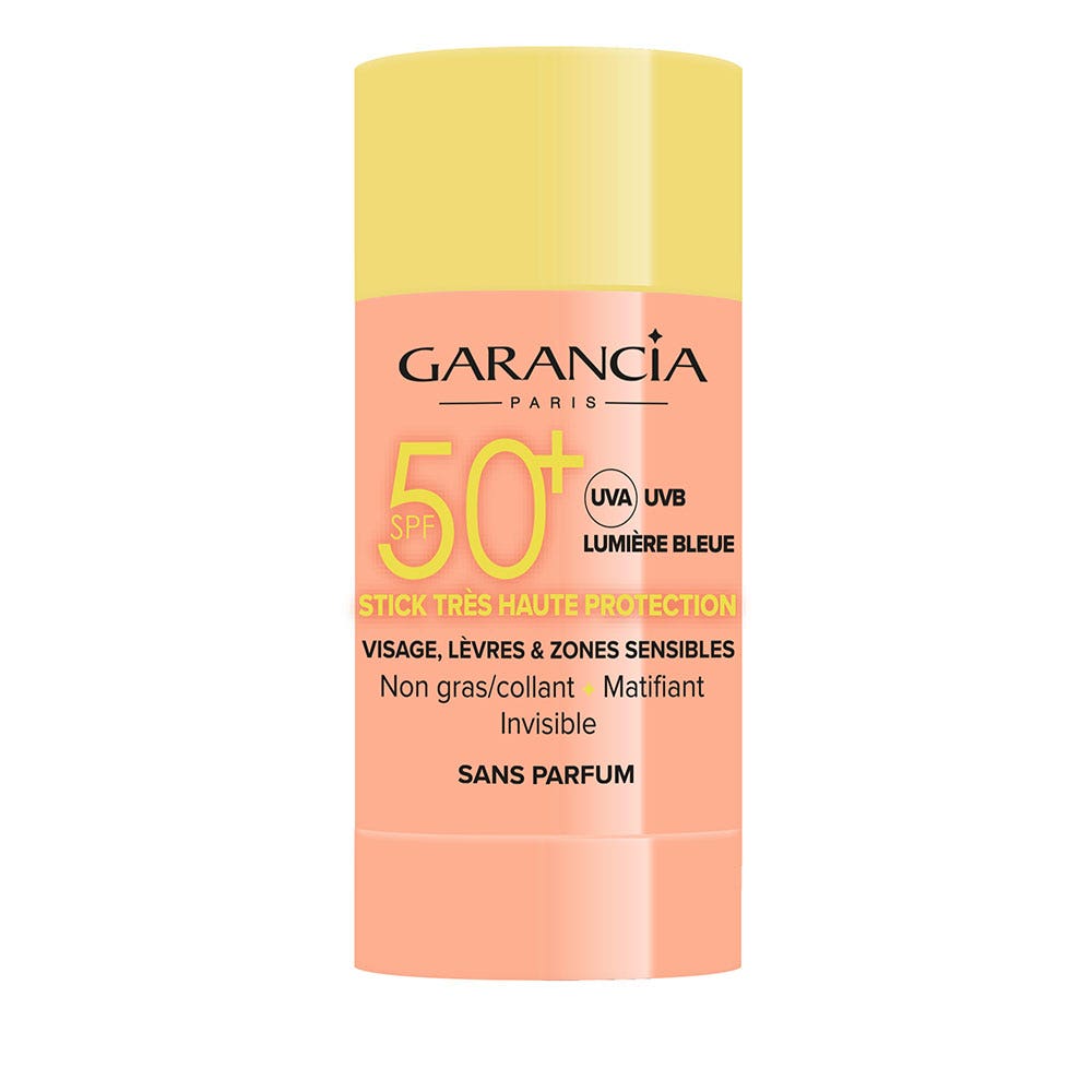 Garancia Stick protezione solare molto alta SPF50+ per viso labbra e zone sensibili 15 ml